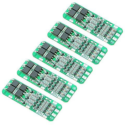 Aideepen 5 x 3S 20 A Li-Ion-Lithium-Akku Ladegerät Platine PCB BMS 12,6 V Zellmodul Überladung Überstrom Kurzschluss Schutz