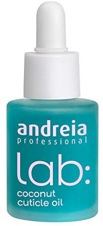 Andreia Professional Cuticle Oil - LAB Nail Treatments for Weak & Damaged Nails - Nail Oil for Dry Brittle & Rough Cuticles - Non-Greasy Formula Scented with Coconut Oil 10.5 ml