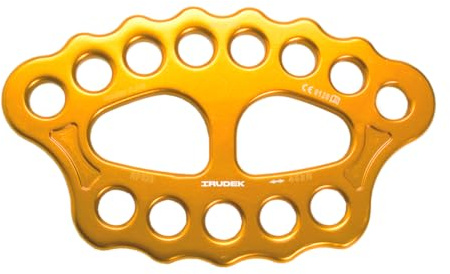 Irudek PRO320 – Placa multianclaje de aluminio con 15 puntos de anclaje, para instalaciones complejas y multifuncionales, 45 kN, EN 362, 450 g