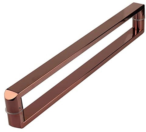 CL-ZZZ Glastürgriff Türgriffe aus Glas Matte Black Door-Handlesen,Hochleistungs-Edelstahl-Glas-Türgriff,Push-und Zug-Dusch-Türgriff,Konferenzraum Schiebetürgriff (Farbe : Rose Gold, Size : 540mm)