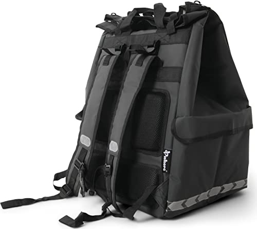 PAKERS © Bolsa de Entrega isotérmica de Gran Capacidad 35 x 35 x 60 cm – Mochila Impermeable y ergonómica – Transporte de Comida y Entrega de Comidas para Llevar – Bicicleta, Scooter – para