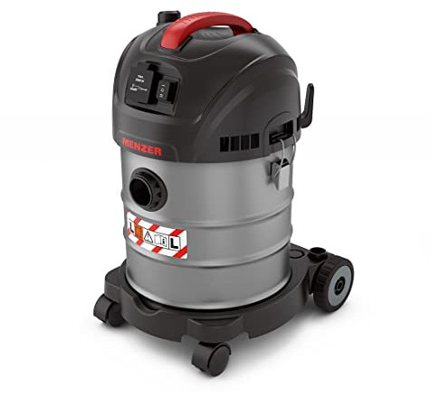MENZER Aspirateur de Sécurité (Aspirateur Eau et Poussière) VCL 320 Antistatic, Équipement Antistatique Complet, Classe de Poussière L, 20 litres