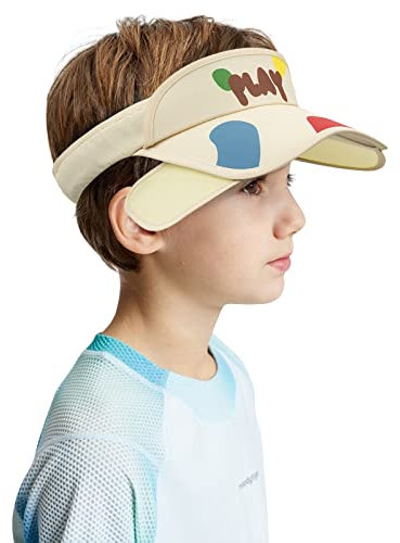 CLAPE Kinder Sonnenhut Baby Visor Cap 4-10 Jahre Jungen Mädchen UV-Schutz Sonnenblende UPF50+ Sonnenschild Empty Top Hut Kids Golf Tennis Mütze