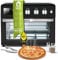 TurboTronic digitaler Heißluftofen - XXL 32 Liter mit Drehspieß für Hähnchen 5 in1 Mini Backofen, Dörrer & Power Heißluftfritteuse Airfryer ab 25°C
