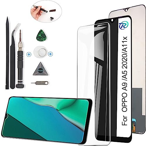 RongZy para OPPO A9 2020/A5 2020/A11x LCD+Pantalla Táctil Digitalizador Asamblea Reemplazo +Reparación Herramientas(6.5'')