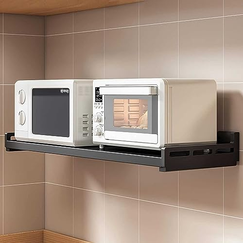 Étagère murale pour four à micro-ondes – Solution de rangement de cuisine peu encombrante | Four électrique, support de casseroles – Convient pour mur et cuisine, accessoire mural