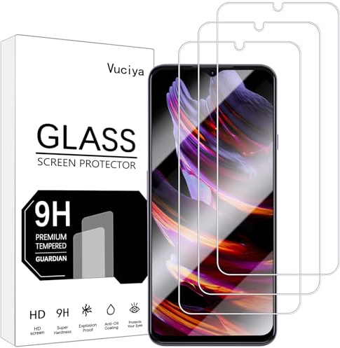 Vuciya Screen Protector kompatibel mit CUBOT P80 panzerglas,Pack of 3 9H Härte Schutzfolie,Anti-Kratzen, Anti-Bläschen,for CUBOT P80