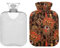 ZZXXB Chinesischer Drache Happy New Year Wärmflasche mit Fleece-Bezug, PVC-Wärmbeutel, 1 Liter