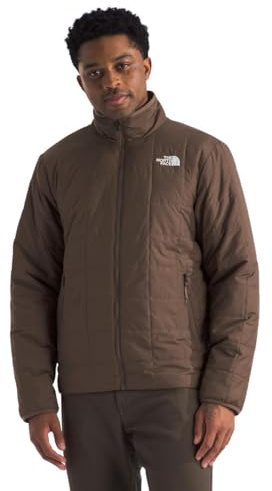 The North Face Men's Junction Insulated Jacket - Water Repellent Winter Coat, Secure Zip Hand Pockets, Smokey Brown, Small