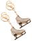 Supvox 2St Schlittschuh-Schlüsselanhänger Sport-Skater-Schlüsselanhänger Schlüsselanhänger für Sportfans lustige Schlüsselbund Rollschuhe Taschendekoration modische Schlüsselanhänger Mode