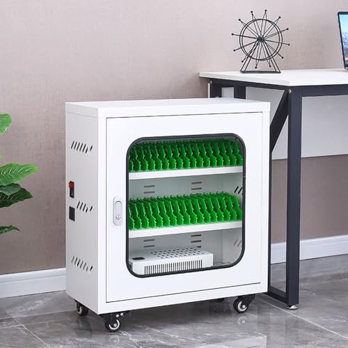 XIYUEYING 40 Slot USB Cell Phone Locker - Secure Cell Phone Storage Cabinet & Charging Station for Classroom - Portable Mobile Phone Lock Box