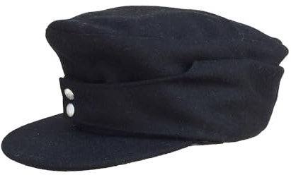 Wollmütze WWII Berghut Combat Hat Outdoor Warm Hat Replica WW2 Deutschland Schwarz Cap