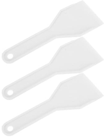 IMIKEYA 3pcs Refrigerator Ice Plastic Ice Cube Scoop Ice Scraper Snow Remover Cleaning Freezer Frost Ice Remover Scoop Cube Shovels Pet Dog Cat Food Scoop for Kitchen Bar