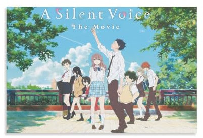 BOJIE Anime-Poster A Silent Voice (4) auf Leinwand, Wandkunstdruck, Poster, Foto, Gemälde, Poster, Raumdekoration, 30 x 45 cm