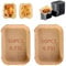Putentfun 100PCS Air Fryer Disposable Paper Liners for Ninja Double Stack XL 9.5L SL400UK,Air Fryer Accessories for Ninja Stack XL SL400UK,Non-Stick Rectangular Air Fryer Baking Paper Liners