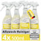 Ricostar Allzweckreiniger Citrus 4x500 ml – Universalreiniger für streifenfreien Glanz & hygienische Sauberkeit – Reinigungsspray für die Oberflächenreinigung – Effektiv gegen Verschmutzungen