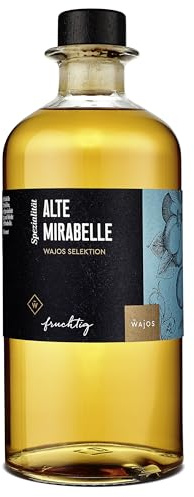 Wajos Alte Mirabelle – Wajos Selektion, 500ml, 40% vol. fruchtiger Obstlikör. Perfekt als Teil eines Likör Geschenkset für Frauen