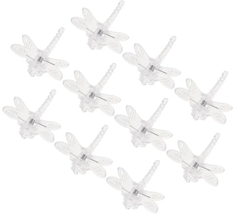 Toddmomy 10 Stück Orchideen Pflanzenclips,Transparent Orchideen Clips Wiederverwendbar Kunststoff Pflanzen Clips für den Orchideen Unterstützung