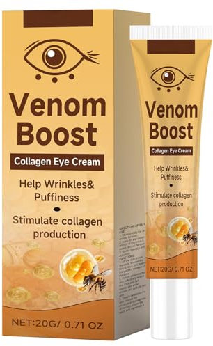 Boost Collagen Augencreme, sofort straffende Augencreme, Augencremes gegen Augenringe und Schwellungen, reduziert sofort Tränensäcke, Anti-Aging-Augencremes gegen feine Fältchen