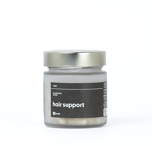Biotina para el Cabello con Zinc - Vitaminas Anticaída Cabello Mujer y Hombre - 60 Cápsulas contra la Caída del Pelo - Fortalece y Estimula el Crecimiento del Cabello | hair support - be levels