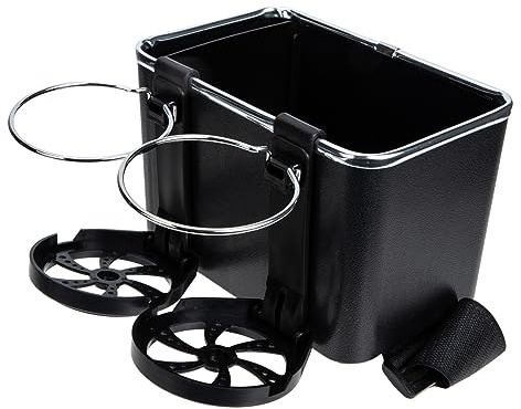 PAMINGONO Car Storage Box Center Console Organizer with Adjustable Flip Cup Holder Large Capacity Car Armrest Storage for Vehicle Interior Space Saving