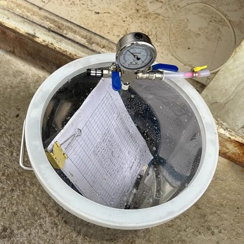 Oracra Vakuumkammer 5 Gallonen Labor-Vakuumkammern mit Acryldeckel/-Schlauch, Großer Drucktopf-Entgasungstank Ohne Pumpe, 19 L Blasenentfernungswerkzeug für Epoxidharzguss