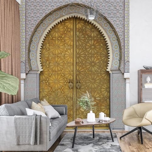 Lumalea - Papier peint panoramique Porte Orientale - Largeur 130 cm x Hauteur 183 cm