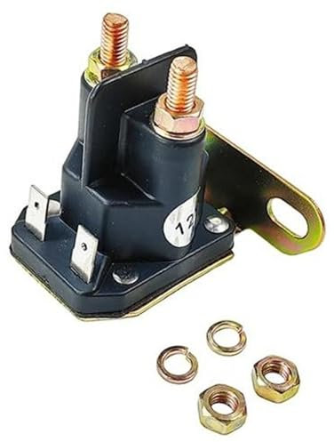 MEXWLOP Relais solénoïde de démarreur 12 V à 4 bornes | for Cub Cadet, MTD, Trombetta, tracteurs de Jardin et tondeuses | Références d'origine: AM138068, AM133094, 725-04439, 816-1211-211-16 Relais