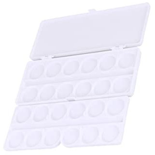 Anneome Boîte À Peinture avec Compartiments Palette Plastique Blanche pour Aquarelle Gouache Et Peinture
