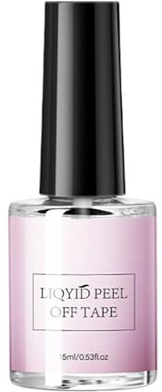 Peel Off Base Coat – 15 ml Peel Off Base Coat Nagellack | Problemlose Nagelpflege Beruhigender Trockener Schnellkleber zur Verbesserung der Maniküre, Kunst, Salon, Hochzeit, Alltag, persönlichen
