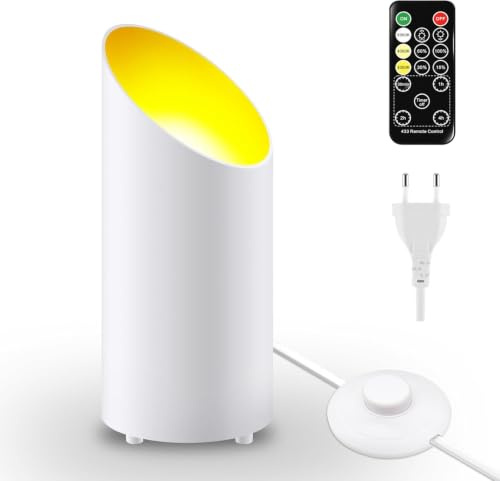 Adiwo LED Uplight Spot, Bodenstrahler, LED Bodenleuchte zur Stimmungsvollen Akzentbeleuchtung, Tandleuchten Deckenfluter, Stehlampe Dimmbar Warmes Gelbes NatüRliches KüHles WeißEs Licht, Schwarz, Weiß