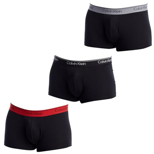 Calvin Klein 3er-Pack Boxershorts, niedrig geschnitten, Mikrofaser-Stretch, NB4409, Herren