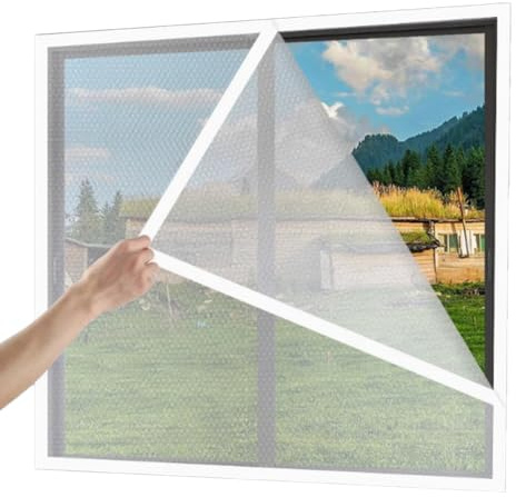 Fenster-Isolierfolie für Wärmeschutz, 4 mm verdickte PVC-Luftpolsterfolie für Doppelverglasung, transparent, wärmespeichernder Zugluftstopper für Türen und Fenster, 200 x 200 cm
