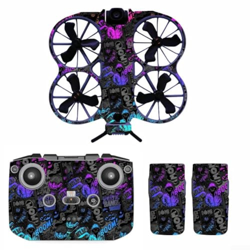Drohnen-Aufkleber Set für DJI NEO2, Bunte PVC-Aufkleber und Körperschutz, Anti-Scratch Schutzfolie für DJI NEO2 Zubehör (B)