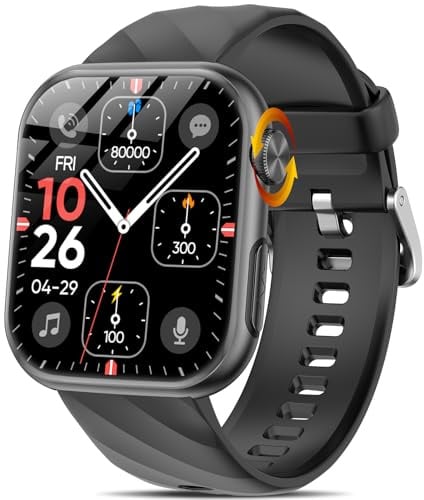 2026 Neue Smartwatch EKG+HRV/Harnsäure/BMI Herren Damen 1,97 AMOLED Gesundheitsuhr mit Telefonfunktion 24H Herzfrequenz SPO2 BΙυtｚυcker ΒΙutdruck Körpertemperatur Schlaf/Apnoe-Monitor Fitnessuhr