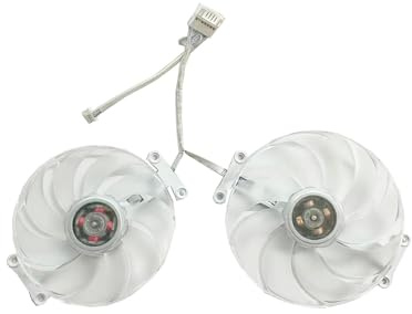 SHANGYG 98MM 4PIN T129215BU DC 12V 0,5A RX 7800 XT GPU Fan für Powercolor 16G für Sakura Edition grafische Karte(Black)