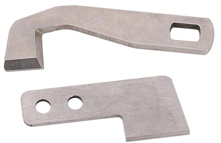 ANKROYU Nähmaschinen-Ober- und Unterschneider-Set, Ersatzteil-Set G1075 G1076, hochpräzise, ​​langlebige Stahlklingen für Babylock Elna Huskylock Coverlock 3.0 4.0 Haushaltsnähmasc