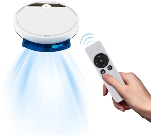 Queeucaer Aspirazione da 1800 Pa, 6 modalità di pulizia, tecnologia di controllo tramite app, scopa 3 in 1, robot aspirapolvere manuale per finestre, 2 pulitori a vapore, modello RS800, bianco, 30 x
