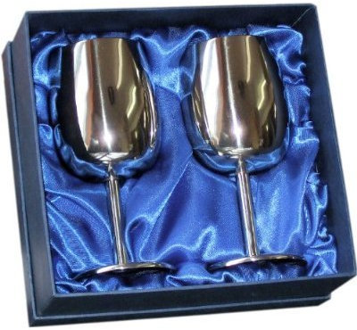 Stainless Steel Wine Goblets in gift box