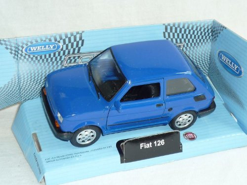 Welly FIAT 126 Blau 1972-2000 Polski FIAT 126p Ca 1/43 1/36-1/46 Modellauto Modell Auto