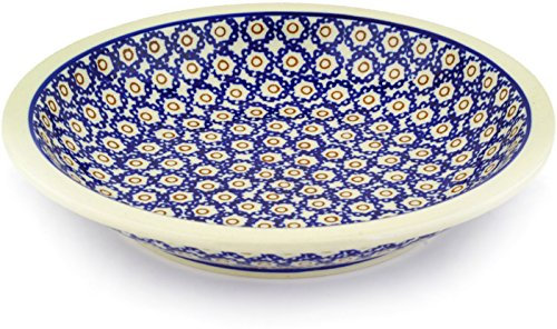 Original Hand-Decorated Polish Pottery Dinner Plate – 0.5 Litres – Ø 22,5 cm in 4 – Soup/Pasta Plate