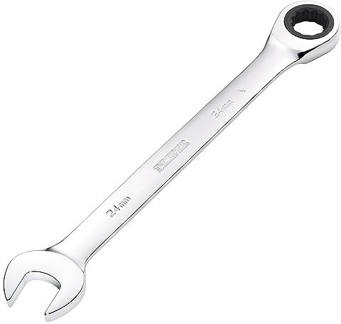 Draper 31023 Hi-Torq Metric Ratcheting Combination Spanner, 24mm