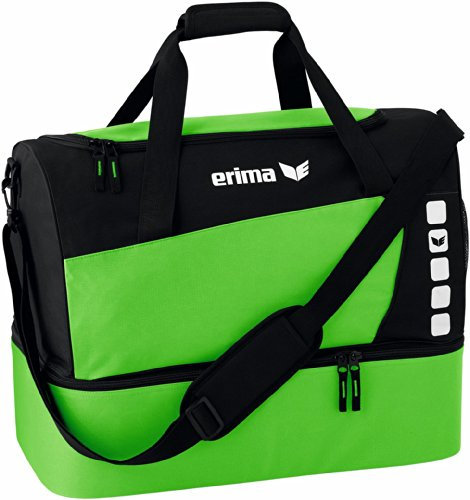 erima Sporttasche mit Bodenfach, Green/Schwarz, L, 723421