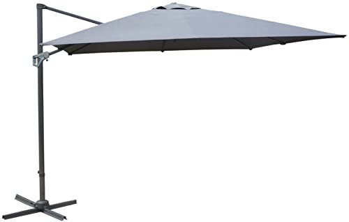 Parasol déporté NH - Toile carré 300 x 300 cm - Couleur grise