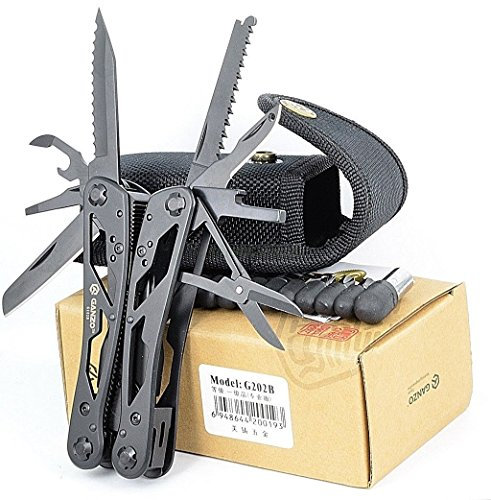 Ganzo G202-B - Herramienta multifunción (acero inoxidable)