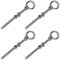 PRIOstahl Tornillo de ojo 643_4, tuerca anular, acero inoxidable, V4A, M12 x 120 (4 unidades)