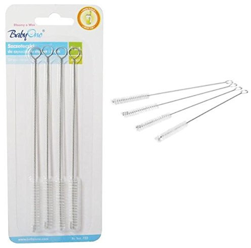 4 Pack Baby Bottle Cleaning Brush - Bottle Tube, Straw Cleaner