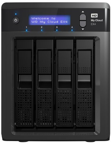 WD WDBWWD0120KBK-EESN My Cloud EX4 Network Attached Storage, 12 TB