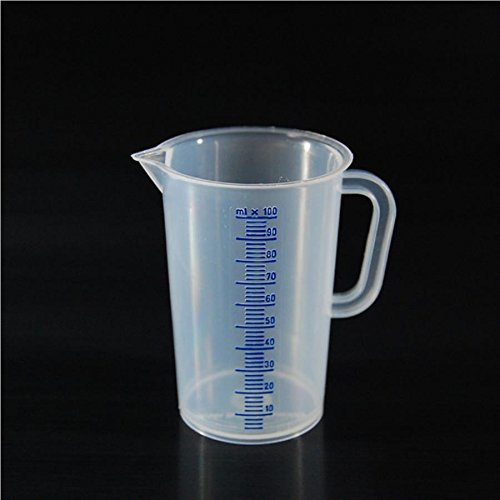 Messbecher, PP, erhabene blaue Skala, 100 ml