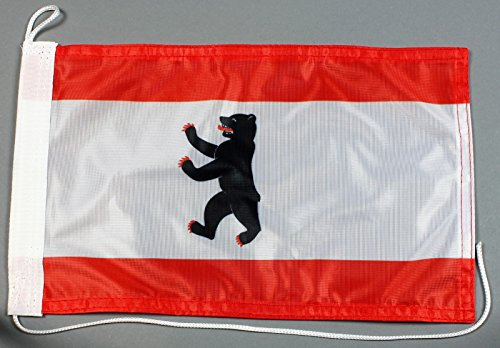 Bootsflagge Berlin 20 x 30 cm in Profiqualität Flagge Motorradflagge
